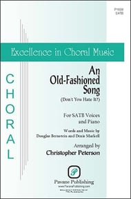 An Old-Fashioned Song SATB choral sheet music cover Thumbnail